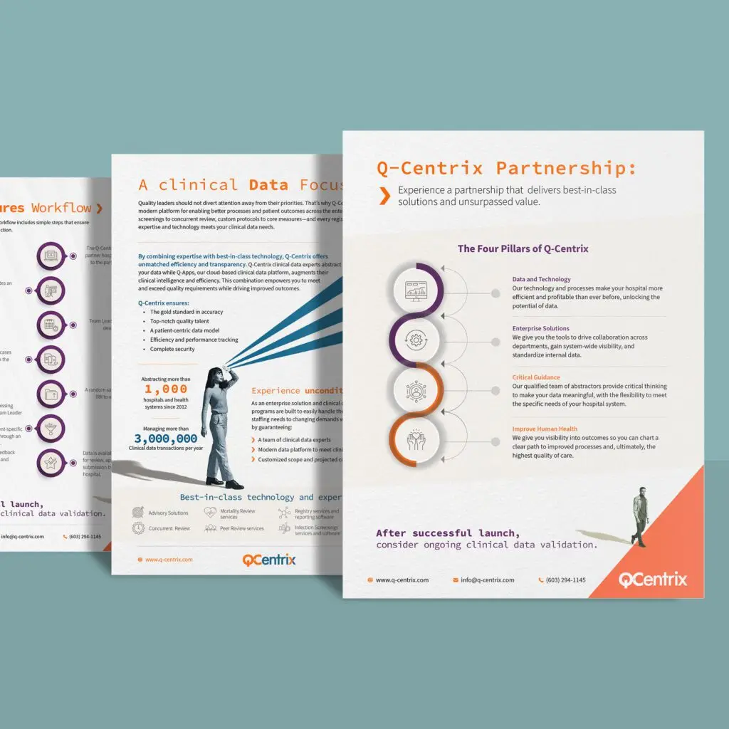 Sales sheet and flyer graphic design