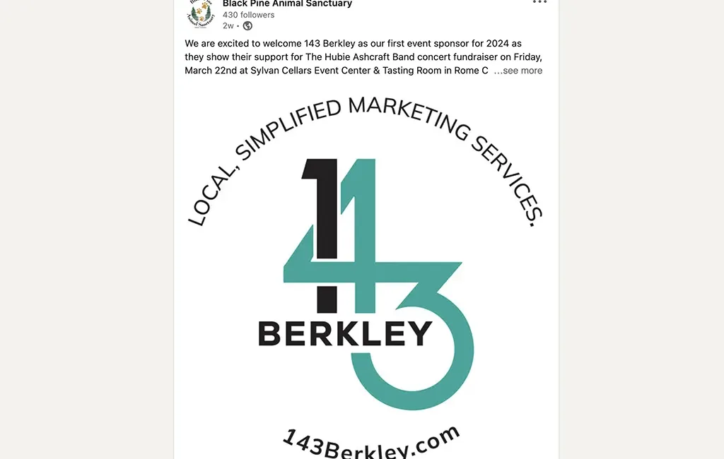 143 Berkley community sponsor