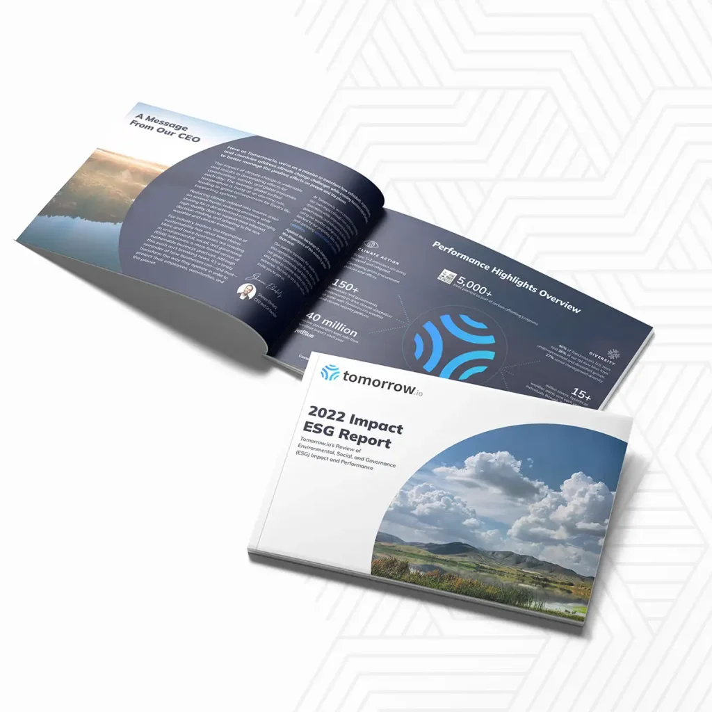 Large report graphic design