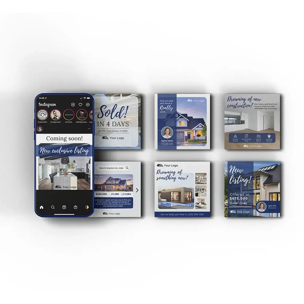 Social media template design